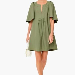 Finley Flutter Sleeve Dress - Sage